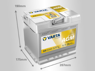 Slika 12V050D AGM SILVER Varta