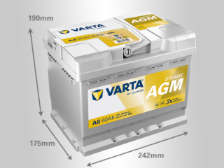 Slika 12V060D AGM SILVER Varta