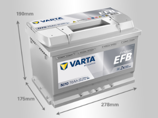 Slika 12V070D EFB BLUE Varta