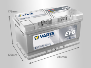 Slika 12V075D EFB BLUE Varta