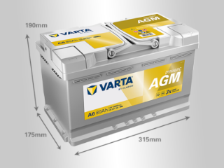 Slika 12V080D AGM SILVER Varta