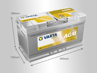 Slika 12V095D AGM SILVER Varta